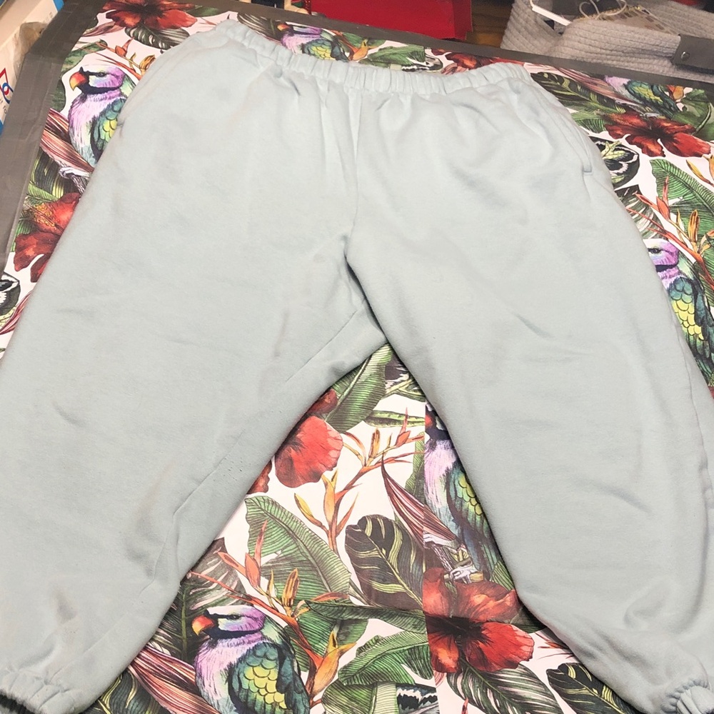 Gap Women’s Light Blue Vintage Baggy sweatpants-Soft Elastic Waist